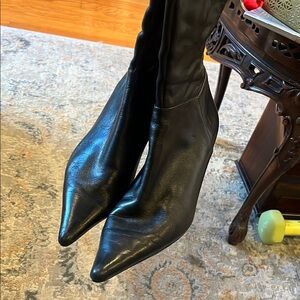 Black Leather Women's Boots